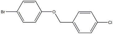 1-溴-4-((4-氯苄基)氧基)苯 结构式