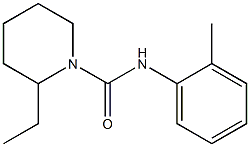 1-Piperidinecarboxamide,2-ethyl-N-(2-methylphenyl)-(9CI) 结构式