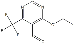 5-Pyrimidinecarboxaldehyde,4-ethoxy-6-(trifluoromethyl)-(9CI) 结构式