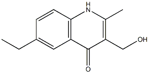 3-Quinolinemethanol,6-ethyl-4-hydroxy-2-methyl-(9CI) 结构式