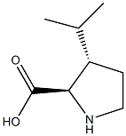 D-Proline, 3-(1-methylethyl)-, (3S)-rel- (9CI) 结构式