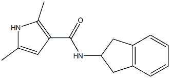 1H-Pyrrole-3-carboxamide,N-(2,3-dihydro-1H-inden-2-yl)-2,5-dimethyl-(9CI) 结构式