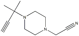 1-Piperazineacetonitrile,4-(1,1-dimethyl-2-propynyl)-(9CI) 结构式