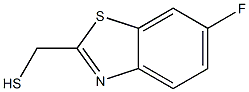 2-Benzothiazolemethanethiol,6-fluoro-(9CI) 结构式