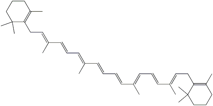 7,7'-Dihydro-β-carotene 结构式