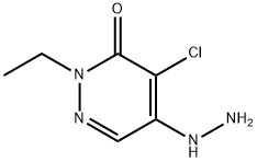 3(2H)-Pyridazinone,4-chloro-2-ethyl-5-hydrazino-(9CI) 结构式