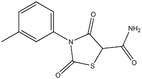 5-Thiazolidinecarboxamide,N-(3-methylphenyl)-2,4-dioxo-(9CI) 结构式