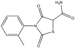 5-Thiazolidinecarboxamide,N-(2-methylphenyl)-2,4-dioxo-(9CI) 结构式