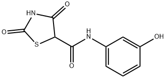 5-Thiazolidinecarboxamide,N-(3-hydroxyphenyl)-2,4-dioxo-(9CI) 结构式