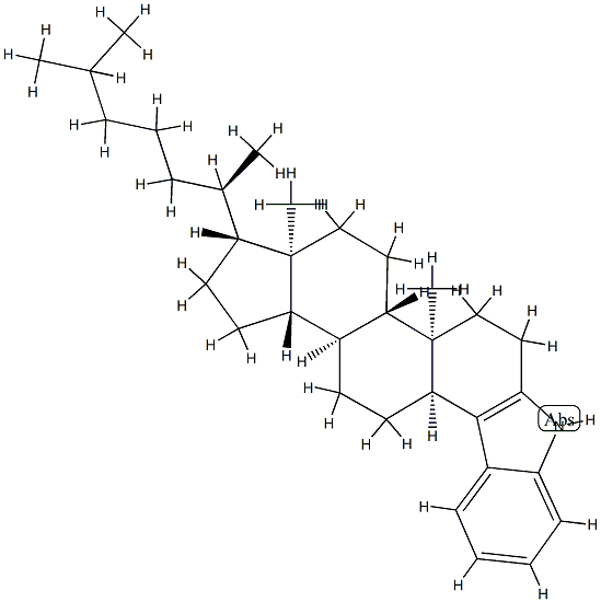 1'H-5β-Cholest-3-eno[3,4-b]indole 结构式