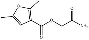 3-Furancarboxylicacid,2,5-dimethyl-,2-amino-2-oxoethylester(9CI) 结构式