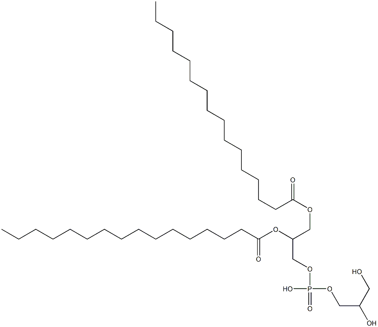 1,2-dipalmitoylphosphatidylglycerol 结构式
