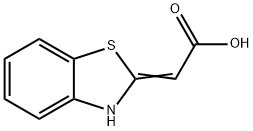 delta2,alpha-Benzothiazolineacetic acid (8CI) 结构式