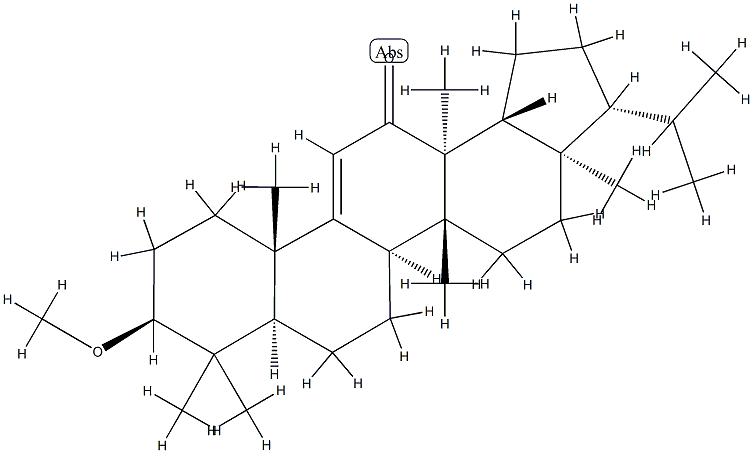 3β-Methoxyfern-9(11)-en-12-one 结构式