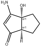 1(3aH)-Pentalenone, 3-amino-4,5,6,6a-tetrahydro-3a-hydroxy-, (3aR,6aR)-rel- (9CI) 结构式