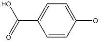 Benzoic acid, 4-hydroxy-, ion(1-) 结构式