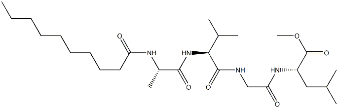 Decanoyl-L-Ala-L-Val-Gly-L-Leu-OMe 结构式