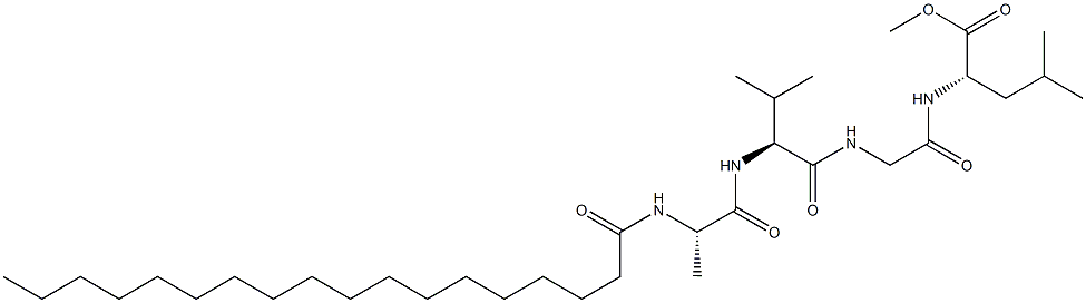 Stearoyl-L-Ala-L-Val-Gly-L-Leu-OMe 结构式