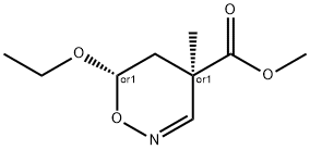 4H-1,2-Oxazine-4-carboxylicacid,6-ethoxy-5,6-dihydro-4-methyl-,methylester,(4R,6S)-rel-(9CI) 结构式