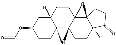 3α-Formyloxy-5β-androstan-17-one 结构式