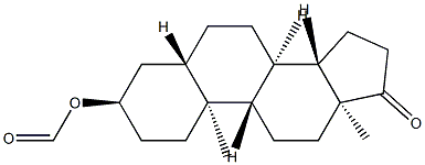 3α-Formyloxy-5α-androstan-17-one 结构式