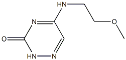 1,2,4-Triazin-3(2H)-one,5-[(2-methoxyethyl)amino]-(9CI) 结构式