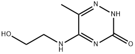 1,2,4-Triazin-3(2H)-one,5-[(2-hydroxyethyl)amino]-6-methyl-(9CI) 结构式