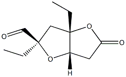L-lyxo-Hepturonic acid, 2,5-anhydro-3,6-dideoxy-2,4-di-C-ethyl-, gamma-lactone (9CI) 结构式