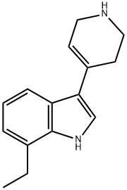 7-乙基-3-(1,2,3,6-四氢吡啶-4-基)-1H-吲哚 结构式