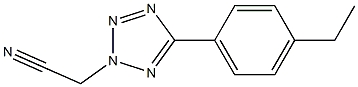 2H-Tetrazole-2-acetonitrile,5-(4-ethylphenyl)-(9CI) 结构式