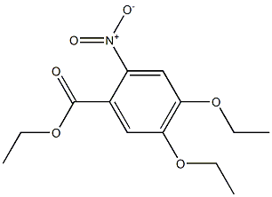 4,5-二乙氧基-2-硝基苯甲酸乙酯 结构式