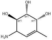 4-Cyclohexene-1,2,3-triol, 6-amino-4-methyl-, (1R,2R,3R)-rel- (9CI) 结构式
