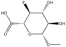 ba-D-Glucopyranosiduronic acid, methyl 4-deoxy-4-fluoro- (9CI) 结构式