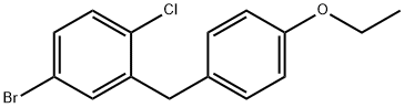 5-溴-2-氯-4'-乙氧基二苯甲烷 结构式
