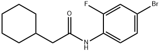 N-(4-bromo-2-fluorophenyl)-2-cyclohexylacetamide 结构式