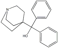 二苯基(奎宁环-4-基)甲醇 结构式