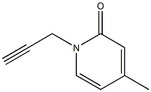 2(1H)-Pyridinone,4-methyl-1-(2-propynyl)-(9CI) 结构式