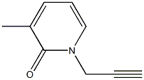 2(1H)-Pyridinone,3-methyl-1-(2-propynyl)-(9CI) 结构式