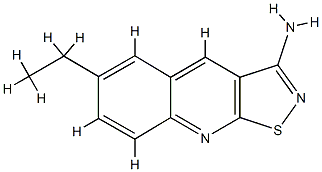 Isothiazolo[5,4-b]quinolin-3-amine, 6-ethyl- (9CI) 结构式