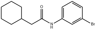 N-(3-bromophenyl)-2-cyclohexylacetamide 结构式