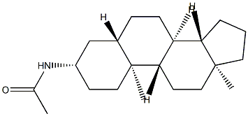 N-(5α-Androstan-3β-yl)acetamide 结构式