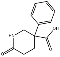 6-氧亚基-3-苯基哌啶-3-羧酸 结构式