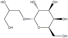 (2S,3R,4S,5R,6R)-2-(2,3-二羟基丙氧基)-6-(羟甲基)四氢-2H-吡喃-3,4,5-三醇 结构式