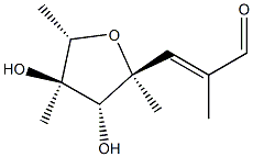 manno-Oct-2-enose, 4,7-anhydro-2,3,8-trideoxy-2-methyl-4,6-di-C-methyl-, (2E)- (9CI) 结构式