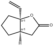 2H-Cyclopenta[b]furan-2-one,6a-ethenylhexahydro-,(3aR,6aS)-rel-(9CI) 结构式