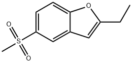 Benzofuran,2-ethyl-5-(methylsulfonyl)-(9CI) 结构式