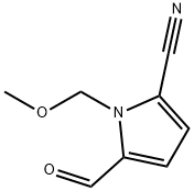 1H-Pyrrole-2-carbonitrile,5-formyl-1-(methoxymethyl)-(9CI) 结构式