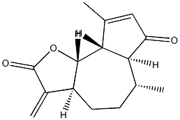 (3aS)-3,3aβ,4,5,6,6aβ,9aα,9bα-Octahydro-6β,9-dimethyl-3-methyleneazuleno[4,5-b]furan-2,7-dione 结构式