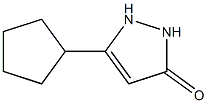 3H-Pyrazol-3-one,5-cyclopentyl-1,2-dihydro-(9CI) 结构式
