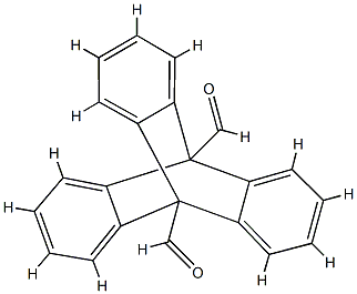 三蝶烯-9,10-二甲醛 结构式